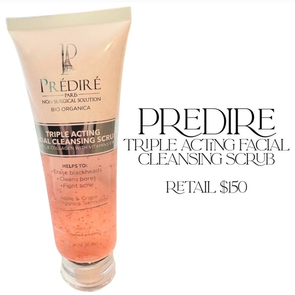Prédiré Triple Acting Facial Cleansing Scrub - Pink